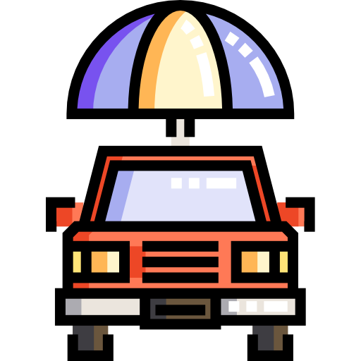 自動車保険 Detailed Straight Lineal color icon