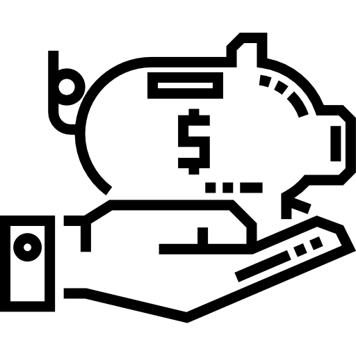 risparmio Detailed Straight Lineal icona