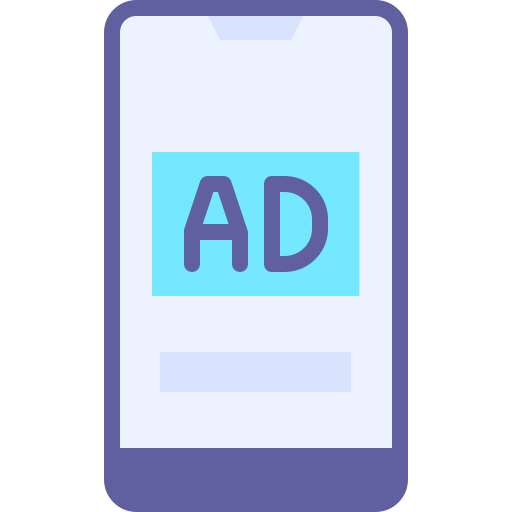Mobile ad Generic color fill icon