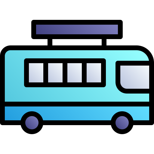 reklamy autobusów Generic gradient lineal-color ikona