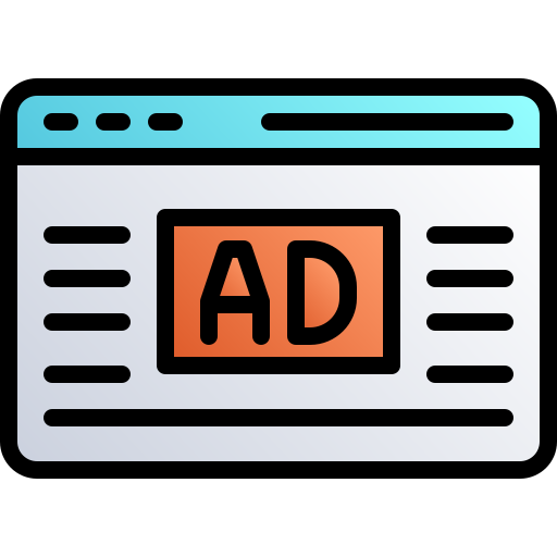 Web advertising Generic gradient lineal-color icon
