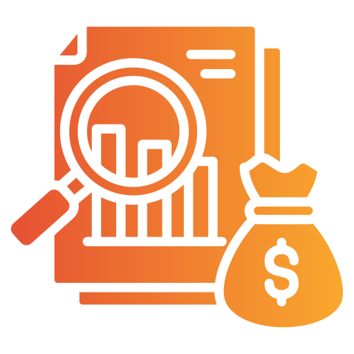 Financial analysis Generic gradient fill icon