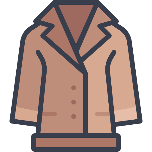 트렌치 코트 Generic color lineal-color icon