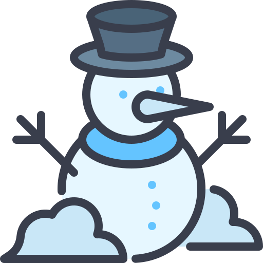 sneeuwman Generic color lineal-color icoon