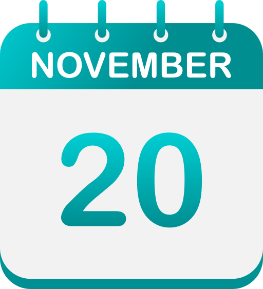 November 20 Generic gradient fill icon