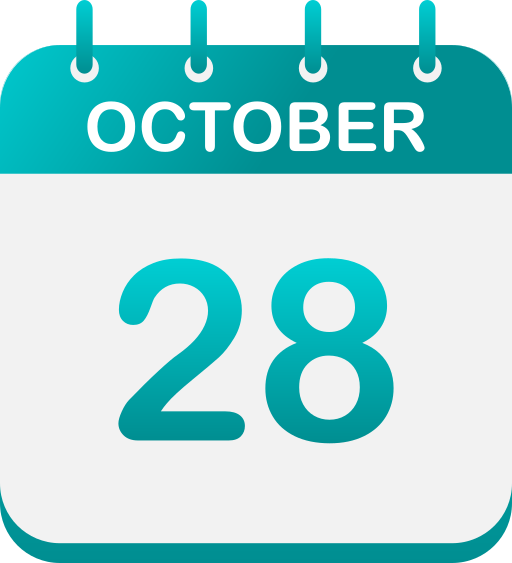 28 de octubre Generic gradient fill icono