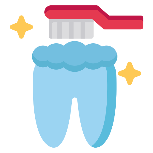 myć zęby Generic color fill ikona