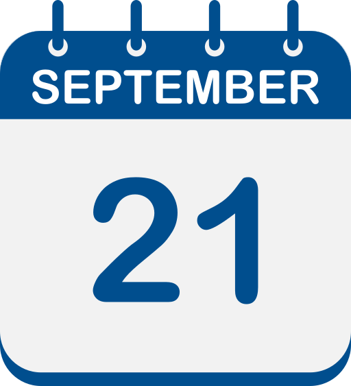 September 21 Generic color fill icon