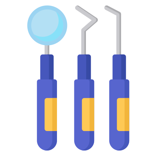 narzędzia dentystyczne Generic color fill ikona