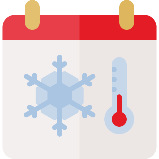 sezon zimowy Generic color fill ikona