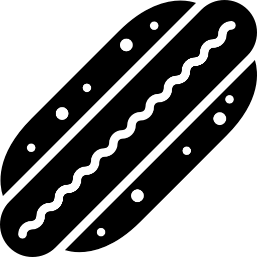 hot dog Basic Miscellany Fill icona