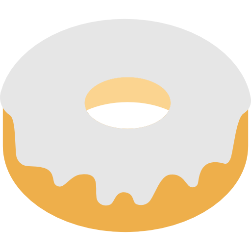 donut Basic Miscellany Flat icoon