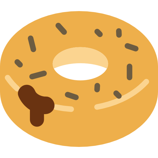 Doughnut Basic Miscellany Flat icon