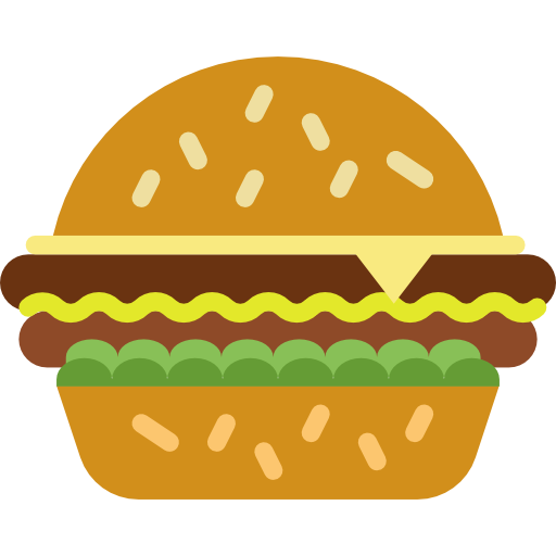 Hamburguer Basic Miscellany Flat icon