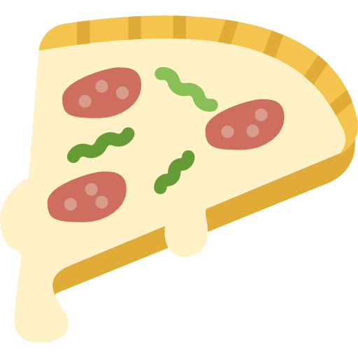 pizza Basic Miscellany Flat icono