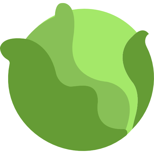 Cabbage Basic Miscellany Flat icon