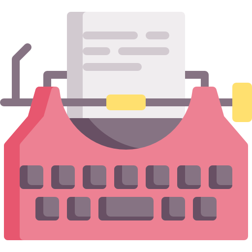 machine à écrire Special Flat Icône