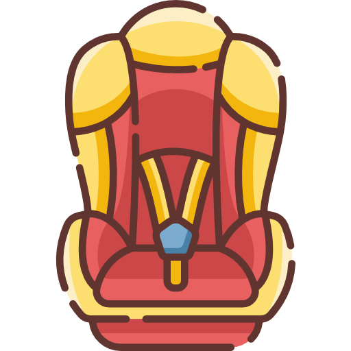 Baby car seat Chanut is Industries Lineal Color icon