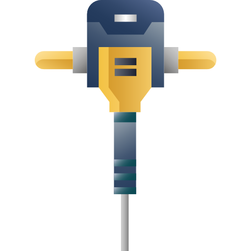 martillo neumático Generic Flat Gradient icono