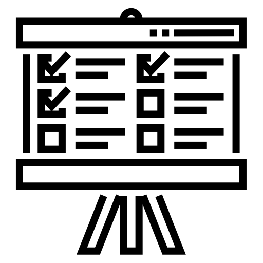 pizarron Detailed Straight Lineal icono
