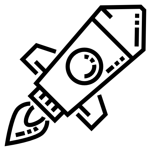 로켓 Detailed Straight Lineal icon