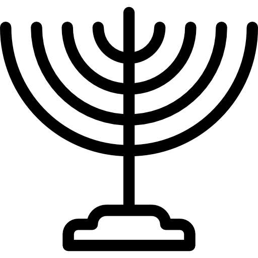 menorah Octopocto Lineal icono