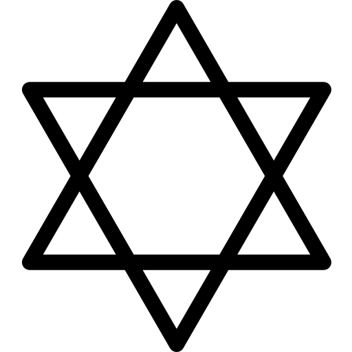 estrella de david Octopocto Lineal icono