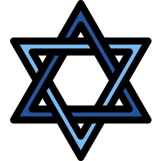 Star of david Octopocto Lineal Color icon