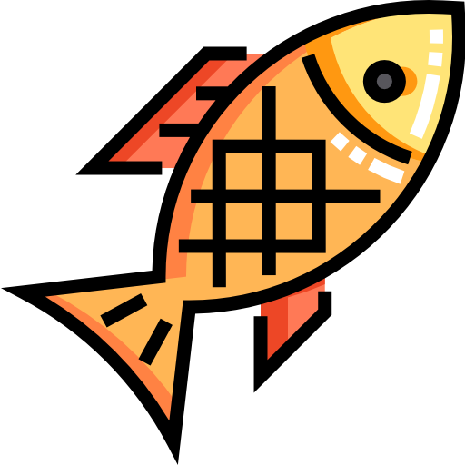 pescado Detailed Straight Lineal color icono