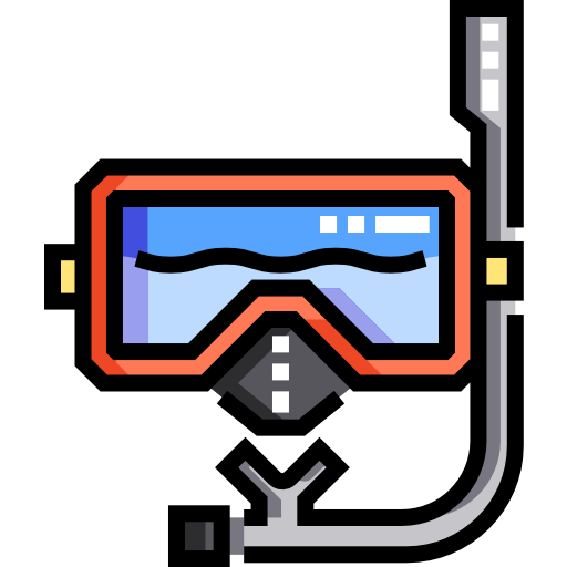 очки для плавания Detailed Straight Lineal color иконка