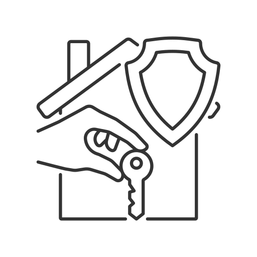 Protection of belongings Generic outline icon