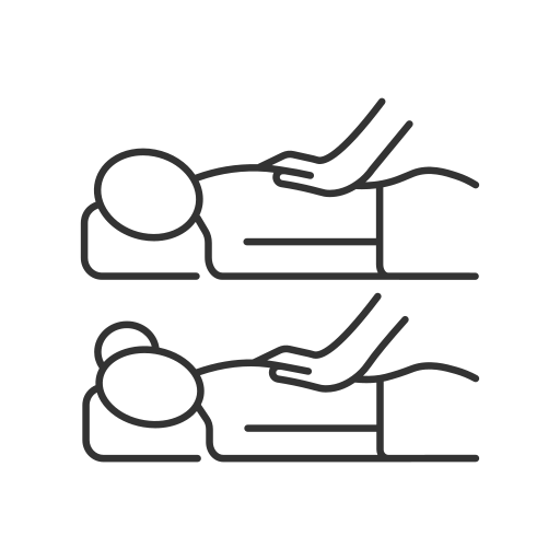 massage côte à côte Generic outline Icône