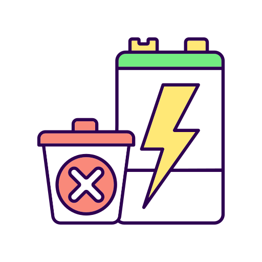 Electronic waste Generic color lineal-color icon
