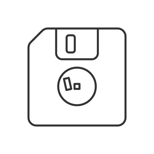 disquete Generic outline icono