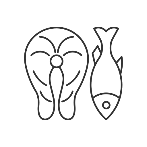 鮭 Generic outline icon