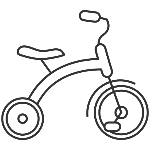 tricycle Generic outline Icône