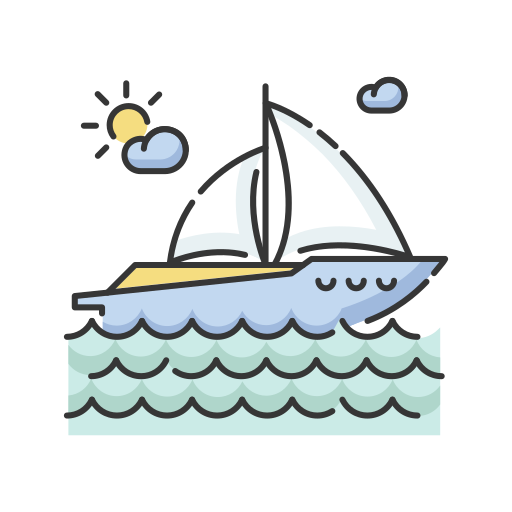Yacht Generic color lineal-color icon