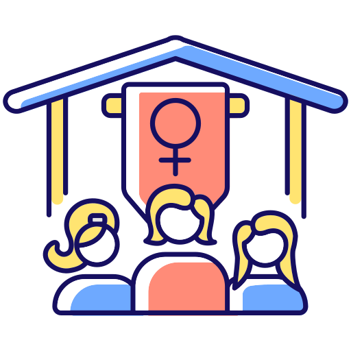 женское общество Generic color lineal-color иконка