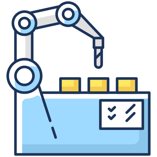 생산 자동화 Generic color lineal-color icon