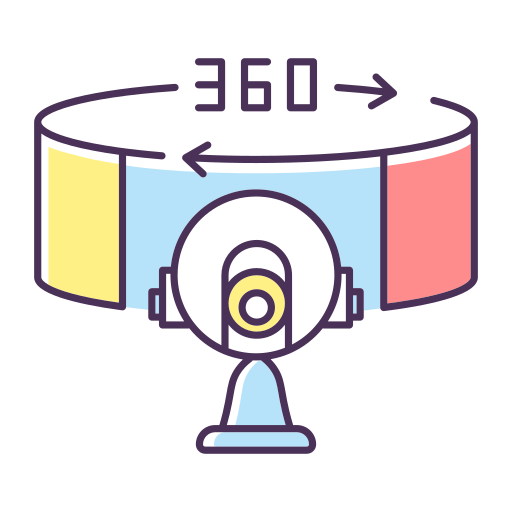 パノラマ Generic color lineal-color icon