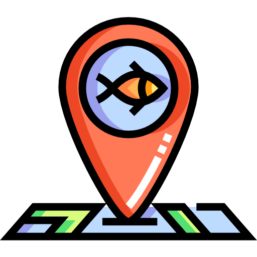 Location pin Detailed Straight Lineal color icon