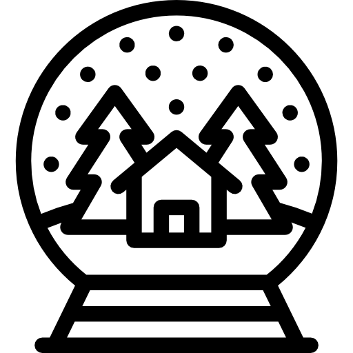 Śnieżna kula Octopocto Lineal ikona
