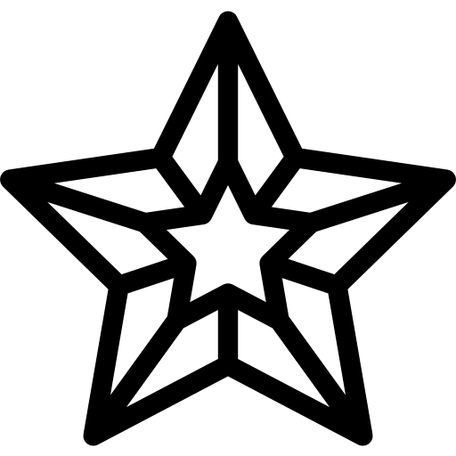 estrella Octopocto Lineal icono