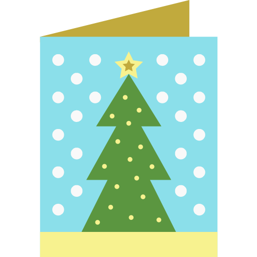 weihnachtskarte Octopocto Flat icon