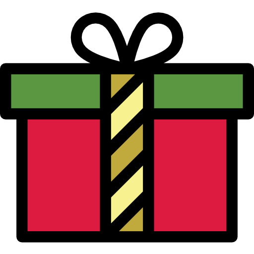 caja de regalo Octopocto Lineal Color icono
