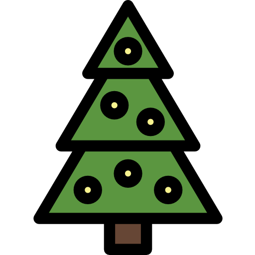 weihnachtsbaum Octopocto Lineal Color icon