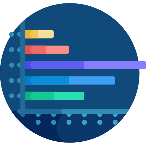 balkendiagramm Detailed Flat Circular Flat icon