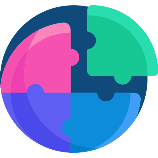 puzzle Detailed Flat Circular Flat icon