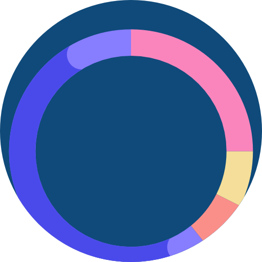 gráfico de pizza Detailed Flat Circular Flat Ícone