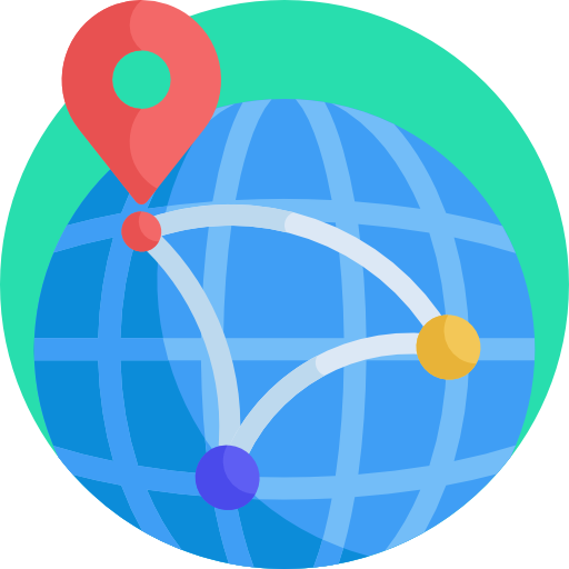 weltweit Detailed Flat Circular Flat icon